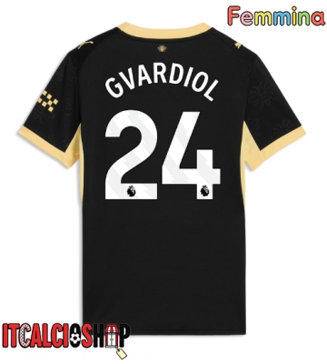 Manchester City Josko Gvardiol #24 Seconda Maglia Femmina 2026-27 Manica Corta